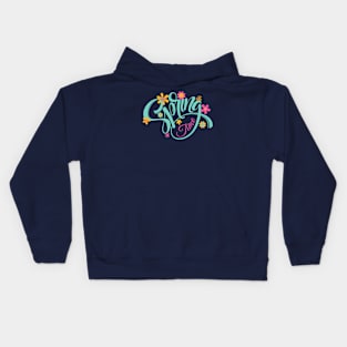 Blue Spring time Kids Hoodie